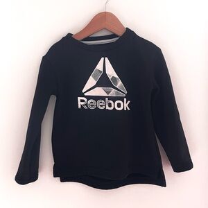 5/$30💥Reebok Delta Sweatshirt, Fleecy Inner, Long Sleeves, Black & White, Unisex